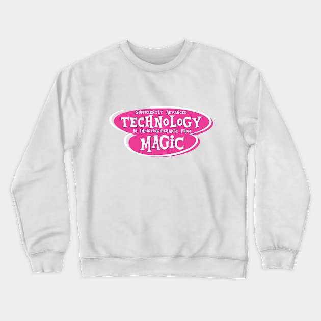 Technology is Magic Crewneck Sweatshirt by Tropercase